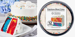 Walmart birthday cakes come in a wide variety: Walmart Is Selling A Rainbow Blast Cake That Has The Most Colorful Layers