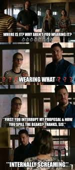 Oliver Felicity And Thea Arrow Olicity Arrow Memes Dc Tv Shows Arrow Tv