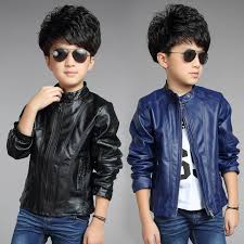 2018 Children Outerwear Spring Autumn New Baby Boys Pu Coats Faux Leather Jacket Children Clothing Boys Leather Jacket Kids Outerwear Boys Clothes Teenagers