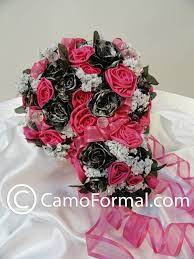 Ooo I Like This Plus With The Roses Made Out Of Fabric It Won T Die And I Can Save It Pink Camo Wedding Camo Wedding Camo Wedding Dresses