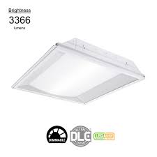 Metalux 2 Ft X 2 Ft White Integrated Led Center Basket Drop Ceiling Troffer Light With 3366 Lumens 4000k Dropped Ceiling Lighting Solutions Led