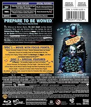 Amazon.com: Dark Knight, The: 2-disc BD : Benjamin Melniker, Christopher  Nolan, Christopher Nolan, Christian Bale, Michael Caine, Charles Roven,  Jonathan Nolan, Michael E. Uslan, David S. Goyer, Kevin De La Noy, Heath
