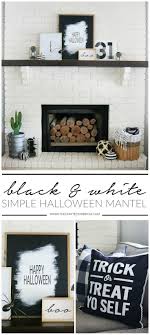 Black And White Halloween Decor Simple Black White Halloween Mantel Decor Halloween Mantel Decor Halloween Mantel Decor