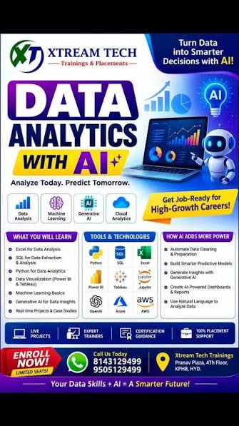 📊 Transform Data into Powerful Insights with Data Analytics & AI! 🤖, The  future of business is driven by data—and AI is making analytics smarter  than ever., 🚀 Master Data Analytics with AI and gain ...