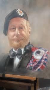 My Dad (Monarch of the Glen's "Golly") with an Edgar Allan Poe relative at  Glasgow Cathedral.