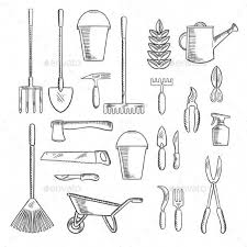 Gardening Tools Sketches For Farming Design Garden Tools Farm Design Garden Tool Storage
