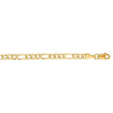 Download Mcs Jewelry Inc 14 Karat Yellow Gold Lightweight Figaro Chain Necklace 3 5mm Overstock 17663740