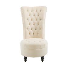 Free store pickup available nearby. Homcom 45 Tufted High Back Velveteen Upholstered Accent Chair Cream White High Back Accent Chairs Living Room Chairs Accent Chairs
