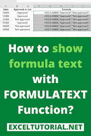 How To Show Formula Text With Formulatext Function In 2020 Excel Tutorials Excel Shortcuts Skills To Learn
