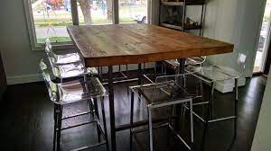 Start with a traditional or modern dining room table, chairs and dining bench for formal dinners and entertaining. High Top Reclaimed Wood Communal Table Modern Dining Room Chicago By Urban Wood Goods Houzz