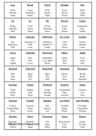 The objective of the game is for a player to have their partners guess the word on the player's card without using the word itself or five additional words listed on the card. Taboo Kids Taboo Cards Taboo Words Taboo Game