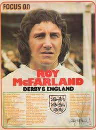 Focus On with Derby County & England defender Roy McFarland in Shoot!  magazine in 1974.