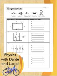 A single cell or other power source is. Drawing Circuit Diagrams Worksheets Teaching Resources Tpt