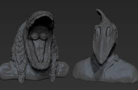 Adam and barbara maitland stretchy face. Artstation Adam And Barbara Maitland S Scary Faces Johnathan O Kelley