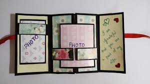 Then tape down the horizontal ribbon and thread the vertical ribbon through. Beautiful Handmade Birthday Greeting Card Idea Handmade Birthday Card Youtube