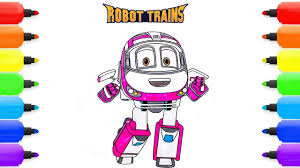 In this toy video watch the robot trains toys go to school. Robot Train Season 2 Coloring Pages Maxie Drawing Coloring For Kids Youtube