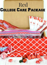 Red College Care Package Idea Organized 31 College Care Package Valentines Day Care Package Red College