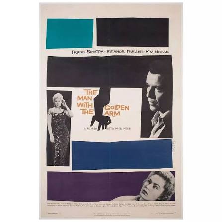 the Man With The Golden Arm' 1956 Us 1 Sheet Film Poster, Bass in Antique  Posters