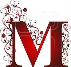 A letter is a segmental symbol of a phonemic writing system. Capital Letter M Red Abstract Alphabet Alphabetic Fancy Letters Free Art Prints Lettering Alphabet