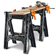 Clamping Sawhorses With Bar Clamps Sawhorse Home Workshop Home Decor