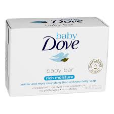 Though both products share the same dove name, both are registered trademarks owned by different companies. Travel Size Baby Dove Baby Bar Soap 3 17 Oz Toiletries Weiner S Ltd