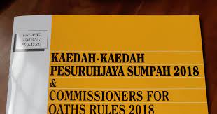 Maybe you would like to learn more about one of these? Kaedah Kaedah Pesuruhjaya Sumpah 1993 Pdf