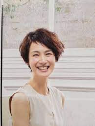 安田成美さんのショートウェーブ 安田成美 髪型 髪型 ヘアスタイル