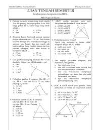 Aug 18, 2021 · soal matematika kelas 9 smp bab 1 kesebangunan dan kunci jawaban. Soal Uts Kesebangunan Dan Kekongruenan
