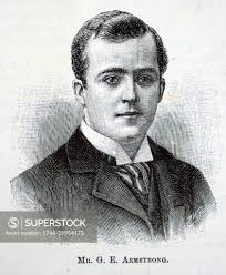 Portrait of Sir George Elliot Armstrong, 2nd Bt Armstrong (1866-1940) a  Commander of the Royal Navy and editor of the Globe. Dated 19th century