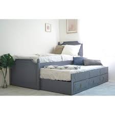 Codes promo, ventes flash, livraison offerte, trouvez le produit de vos rêves à prix réduit ! Lit Gigogne Avec Tiroirs En Bois Gris Pauline 90 X 190 Cm Dip