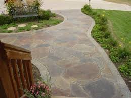Flagstone stamped concrete works with any décor. Pin On Stamped Concrete