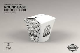 Download Round Base Noodle Box Mockup Free Packaging Mockup Box Mockup Branding Template