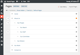 Nested Pages For Wordpress An Intuitive Drag And Drop Interface For Managing Pages App Design Layout Interface Design Interface