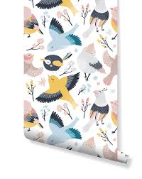 An animal wall decal, bird wall decal or floral wall decal are also popular ways to go. Self Adhesive Cute Birds Removable Wallpaper For Kids Room Nursery Costacover