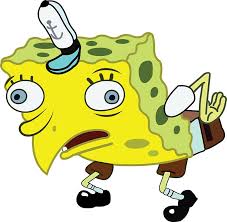 High Quality Spongebob Meme Sticker By Lol Xd Mocking Spongebob Meme Spongebob Drawings Spongebob Painting