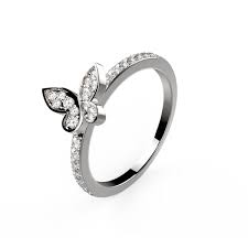 Mini Butterfly Wedding Band Silver Wedding Ring Bands Wedding Bands Butterfly Wedding