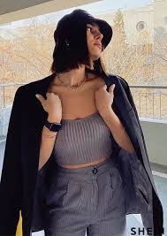 A world of fashion, powered by technology. High Waist Cord Wide Leg Pants Shein Eur