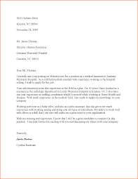 Writing a cover letter for an optometric assistant. Certified Medical Assistant Cover Letter Cover Letter Sample For Job Application