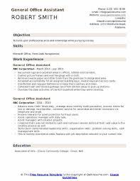 All of that work for an employer to take a glance. General Office Assistant Resume Samples Qwikresume