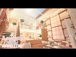This small family bloxburg house has a homey feel to it, it is more traditional and has a distinct masculine appeal with the darker woods and brown tones. Roblox Bloxburg Aesthetic Family Mansion Le Yuii Youtube Diy House Plans House Design Room Ideas Aesthetic