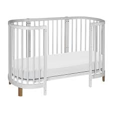99 get it as soon as mon, mar 1 Hula Oval Crib White And Washed Natural Babyletto Cribs Bassinets Maisonette