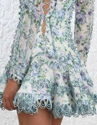 Zimmermann Whitewave Laced Flip Dress Model Image Fits True To Size Take Your Normal Size Designed To Be Flirty And Short Our Model Is 5 9 5 178 Cm Bust Size