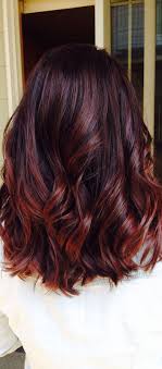 21 Fantastic Easy Shoulder Length Hairstyles 4 Trendy Dark Red Shoulder Length Hairstyle For Thick Hair Redhair Fresh Hair Hair Styles Red Balayage Hair