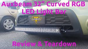 Auxbeam 32 Inch Led Rgb Light Bar Review Teardown Youtube