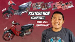 Also, on this page you can enjoy seeing the best photos of honda. Paint Restoration Project Complete Samurai Paint Honda Wave 125 S Diy Youtube