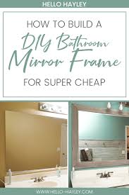 The deeper of the two will be the depth of the notch. Diy Bathroom Mirror Frame For Under 10 Hello Hayley Blog