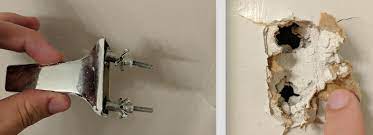If you have a towel bar ripped out of the drywall, i'll show you an quick and easy to way to repair it back to like new. How To Repair Towel Rack That Was Anchored In Drywall Home Improvement Stack Exchange