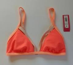 Details About Orange Strappy Triangle Bikini Top Swim Bathing Suit Wear Xhilaration Xsmall