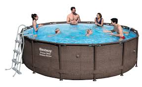 Bestway Power Steel Deluxe Pool Set 427x107 Rattan 56664