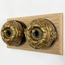 Buy brass switches and get the best deals at the lowest prices on ebay! Art Nouveau Round Dolly Light Switch 2 Gang Antique Satin Brass Broughtons Lighting Ironmongery